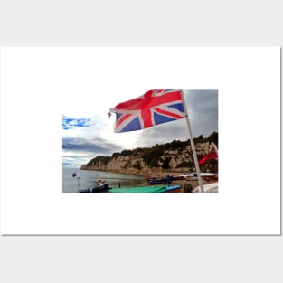 Beer beach Jurassic Coast Devon England Posters and Art